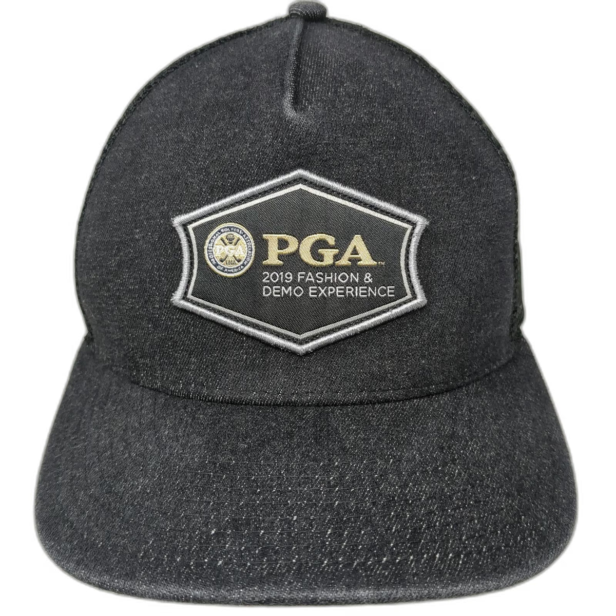 Pukka Trucker Hat Black One Size PGA 2019 Fashion Demo Experience Mesh Snapback