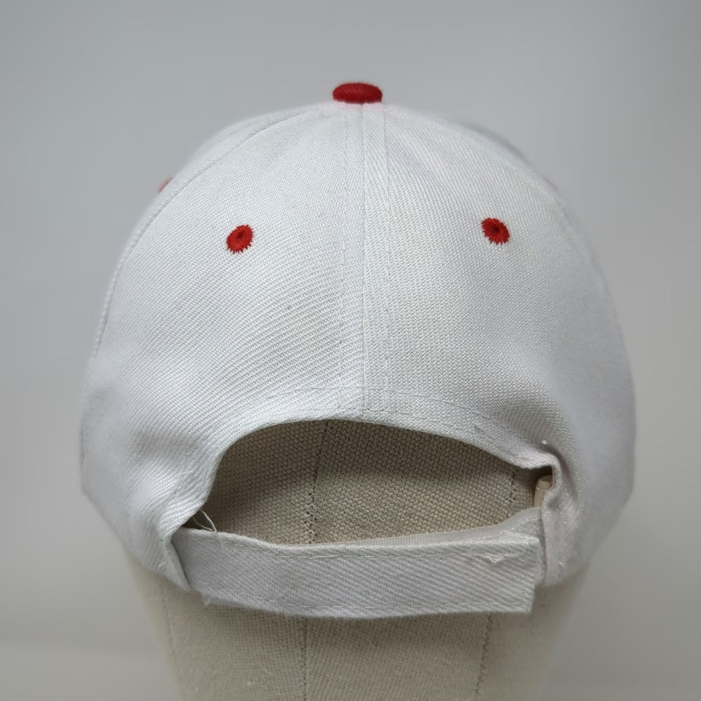 White Red Canada Flag Maple Leaf One Size Baseball Cap Hat Strapback Souvenir