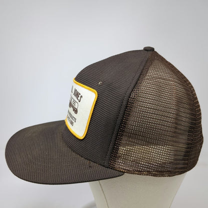 Outdoor Cap Trucker Hat Brown White Yellow L Mesh John Paul Jones Oil Co USA