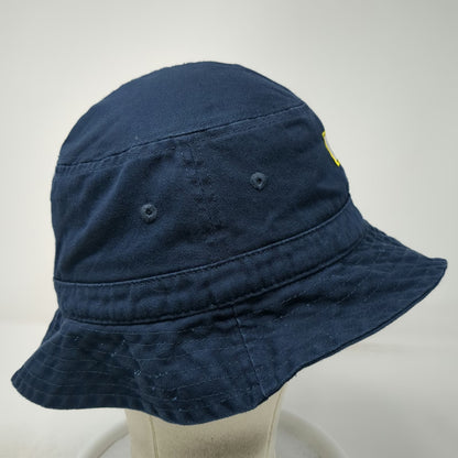 Port Authority Blue XL Bucket Hat Meridian Warrior Rugby Cotton Embroidered