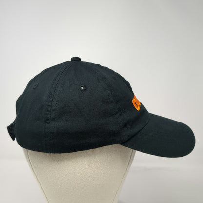 Dunkin' Baseball Cap Black One Size Strapback Embroidered Coffee Logo Adjustable
