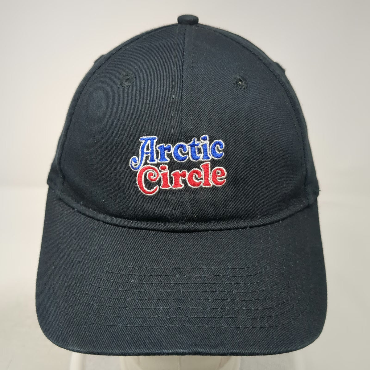 Port & Company Black One Size Baseball Cap Hat Arctic Circle Logo Strapback Blue