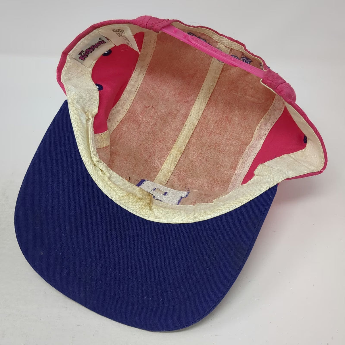 The Flintstones Pebbles Bedrock U Hat Snapback Pink Blue One Size 5 Panel