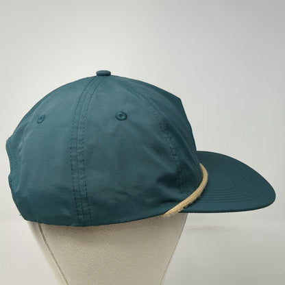 Sun Cruiser 5 Panel Blue One Size Rope Snapback Hat Nylon Patch Graphic Outdoor