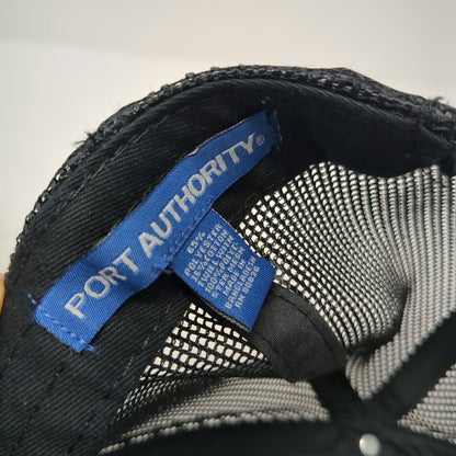 Port Authority Trucker Hat Gray Black Red White OSFM Mesh Snapback Smith Power