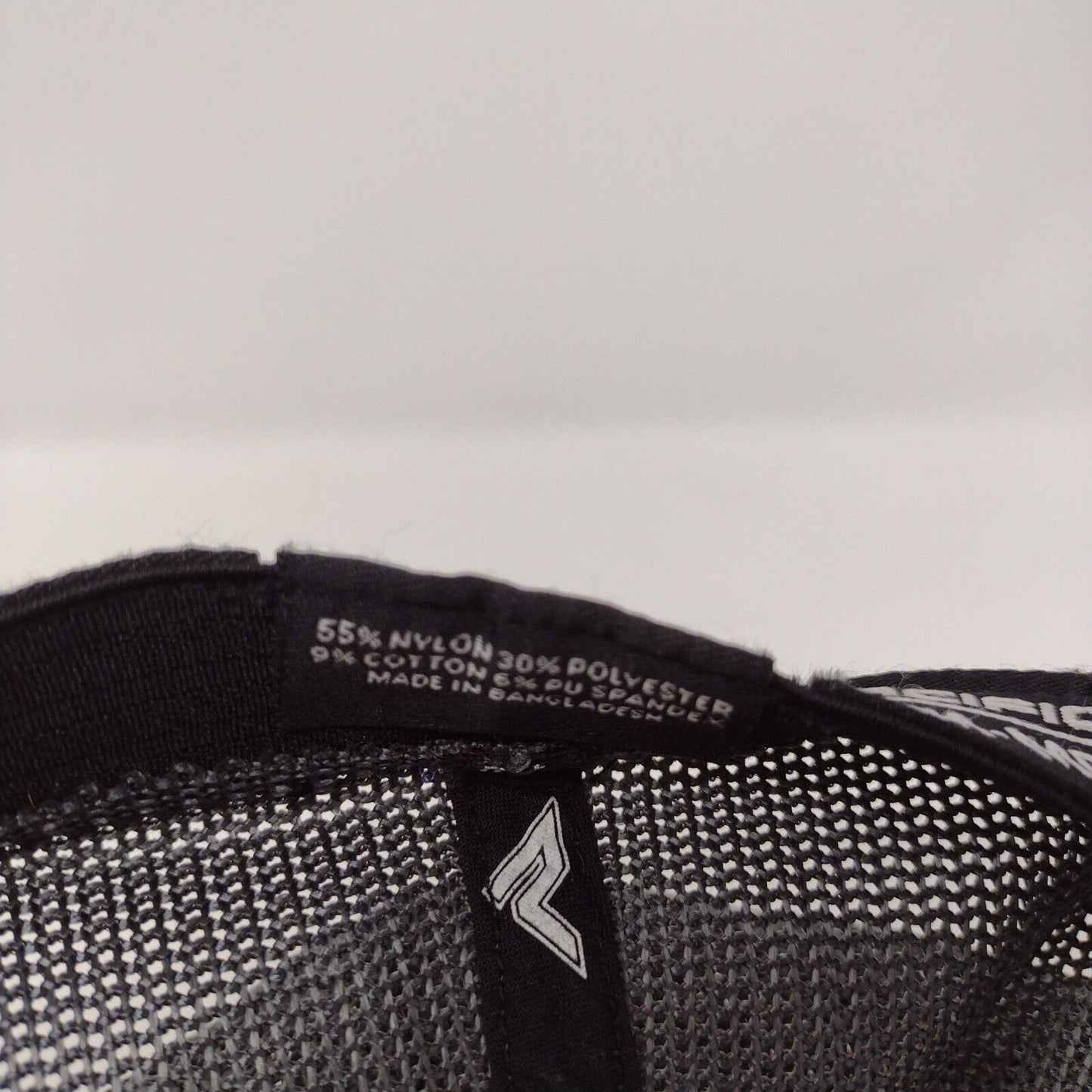 Lightning Bolt Fitted Mesh Back Trucker Hat Multi S-M Embroidered