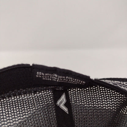 Lightning Bolt Fitted Mesh Back Trucker Hat Multi S-M Embroidered