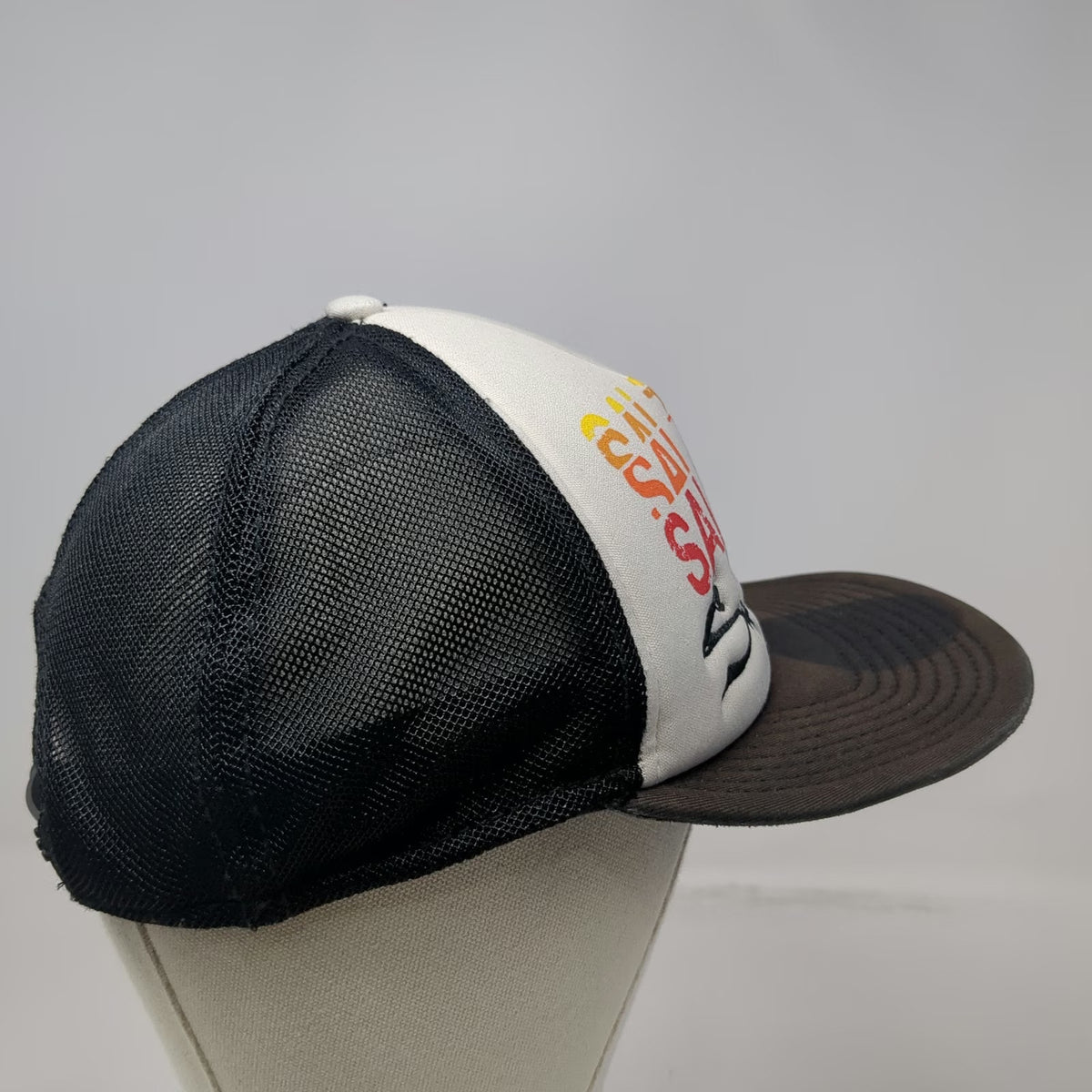 Salt Life Trucker Hat Black White Red Orange Yellow One Size Mesh Foam Snapback