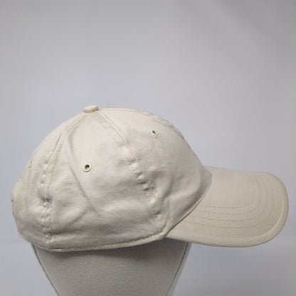 Faded Glory Strapback Hat Tan One Size Adjustable Blank Vent Holes