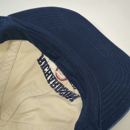 Richardson Baseball Cap Beige One Size Slideback Curved Brim Cotton Logo Hat