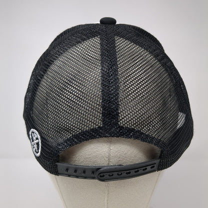 Be Kind Snapback Mesh Back Rope Trucker Hat Black One Size Colorblock