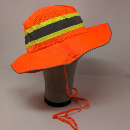 Ironwear Men's Boonie Hat Orange Reflective Safety 100% Polyester