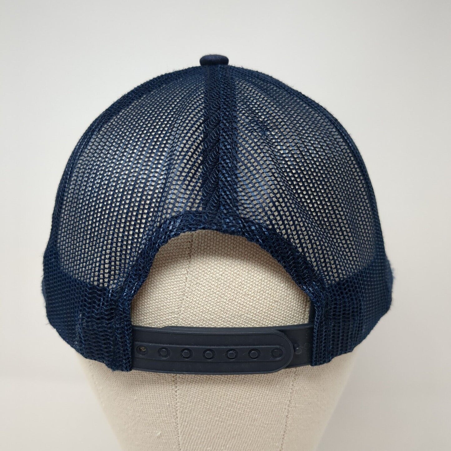 DNA Pro Cycling Snapback Mesh Back Trucker Hat Blue One Size Adjustable