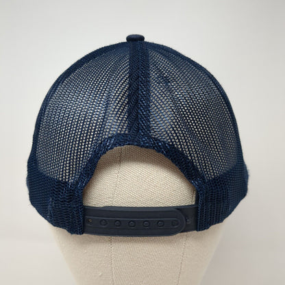 DNA Pro Cycling Snapback Mesh Back Trucker Hat Blue One Size Adjustable