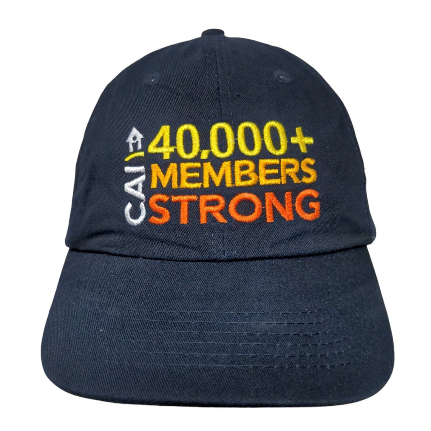 CAI 40,000+ Members Strong Slideback Hat Blue OSFA Embroidered 6 Panel