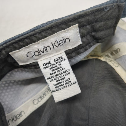 Calvin Klein Baseball Cap Gray One Size Polyester Adjustable Strapback Hat