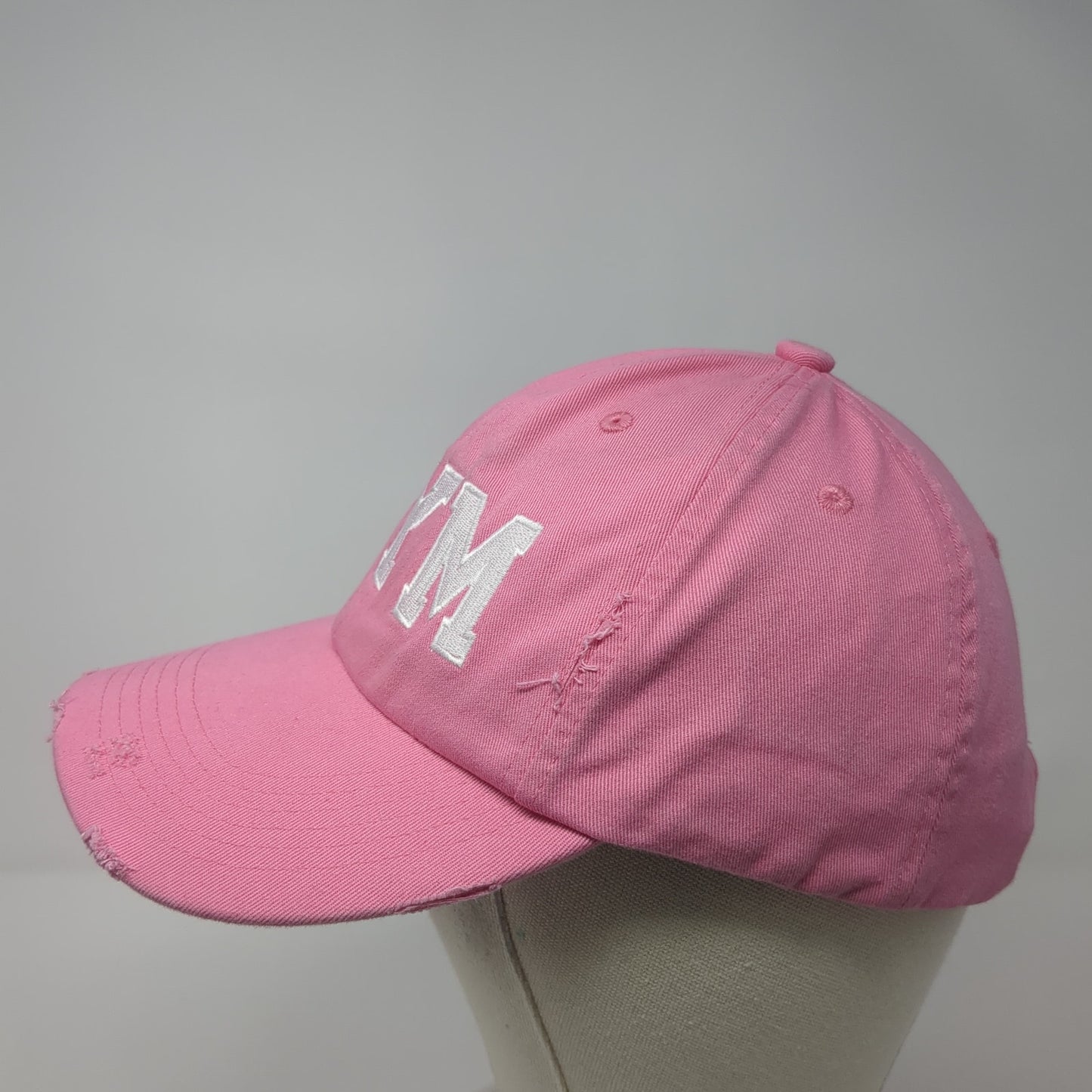 MYM Slideback Baseball Cap Pink One Size Adjustable Embroidered District