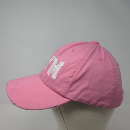 MYM Slideback Baseball Cap Pink One Size Adjustable Embroidered District