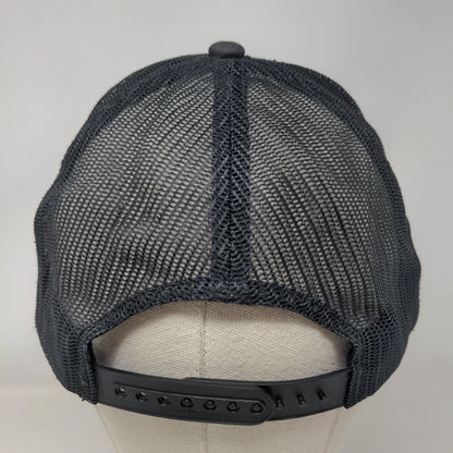 A1A Burrito Works Taco Shop Snapback Trucker Hat Black One Size Mesh Back