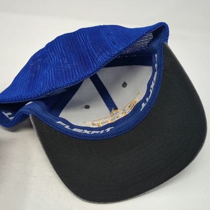 Port Authority Baseball Cap Gray Blue XL Starr General Contracting Fitted Hat
