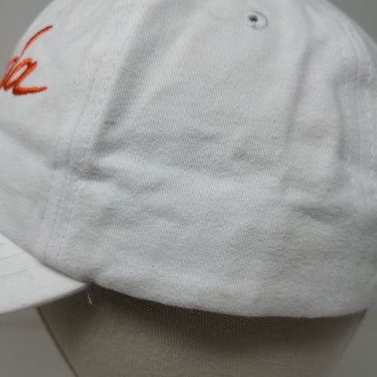 Onda Slideback Hat White OSFM Adjustable Embroidered Vented Holes 6 Panel