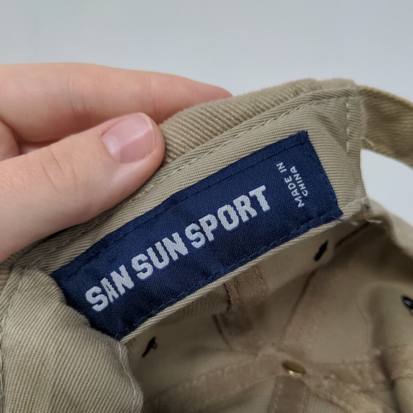 Everett Brothers Slideback Hat Tan OS Adjustable Vented Holes San Sun Sport