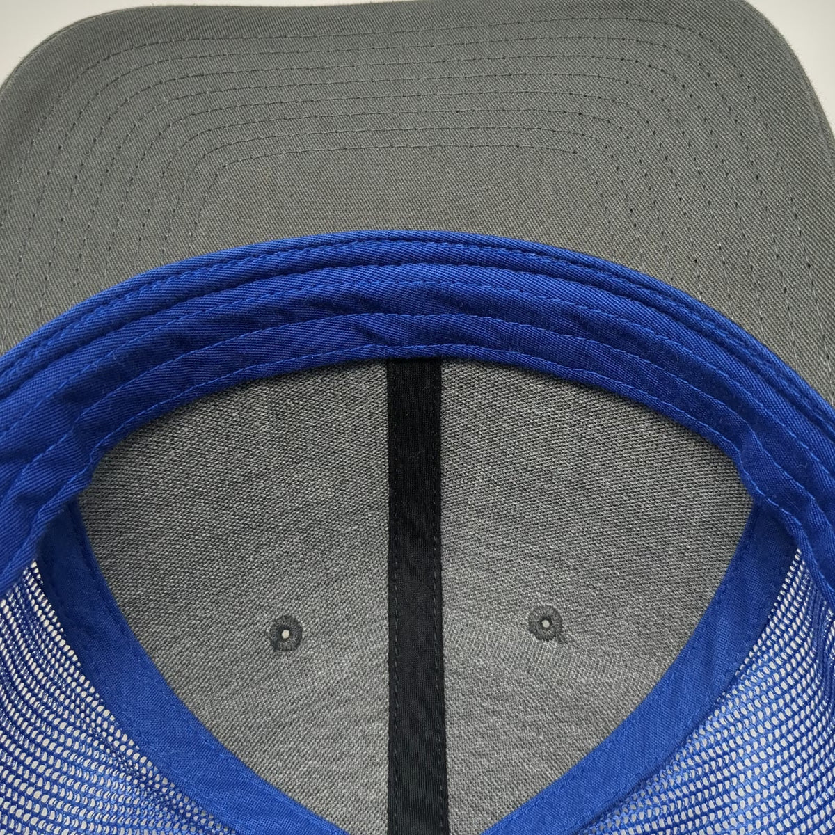 Richardson Trucker Hat Gray Blue One Size Assisting Hands Home Care Mesh Back