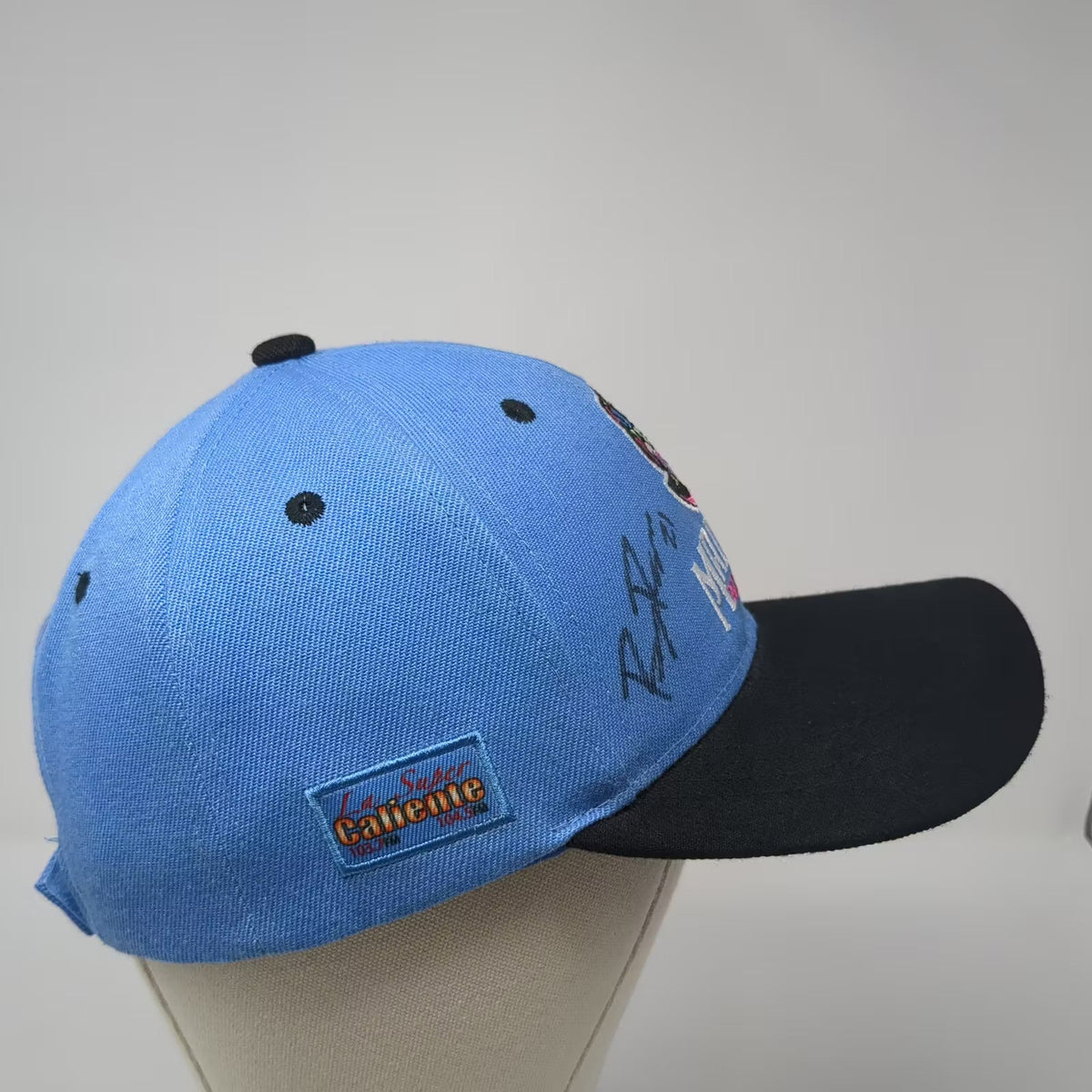 BWM Global MiLB Idaho Falls Chukars Madres Blue Black Strapback OS Signed Hat