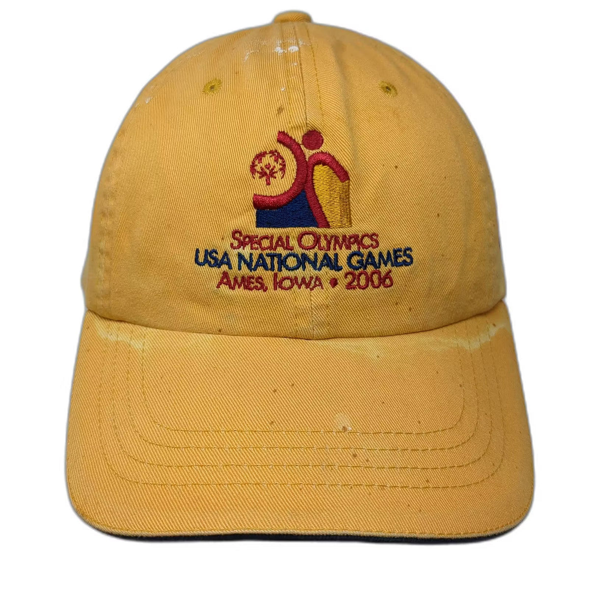 Sportsman Special Olympics 2006 USA National Games Ames Iowa Cap Yellow Blue OS