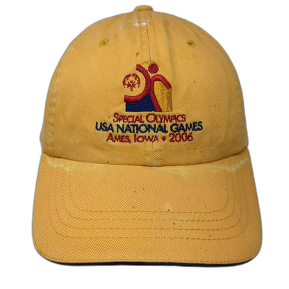 Sportsman Special Olympics 2006 USA National Games Ames Iowa Cap Yellow Blue OS