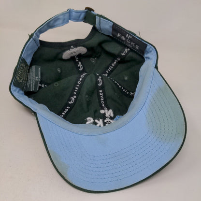 No F*cks Given Slideback Hat Green One Size Embroidered Field Grade