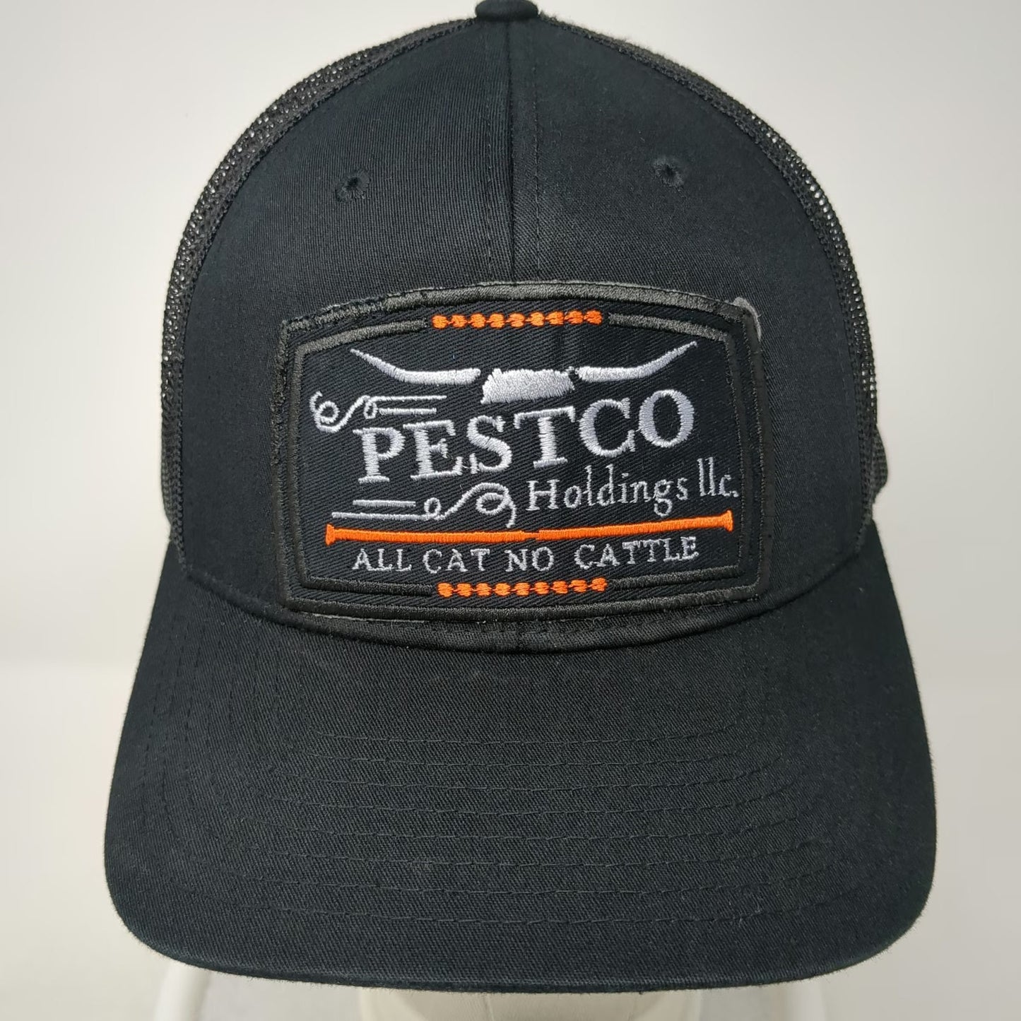 Richardson Trucker Hat Black One Size Pestco Holdings All Cat No Cattle Mesh