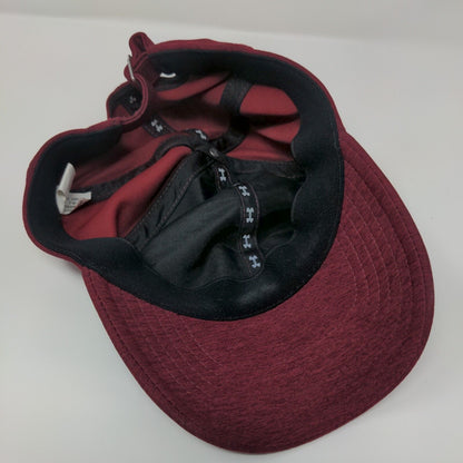 Under Armour Women's Slideback Hat Red One Size Adjustable Embroidered 6 Panel