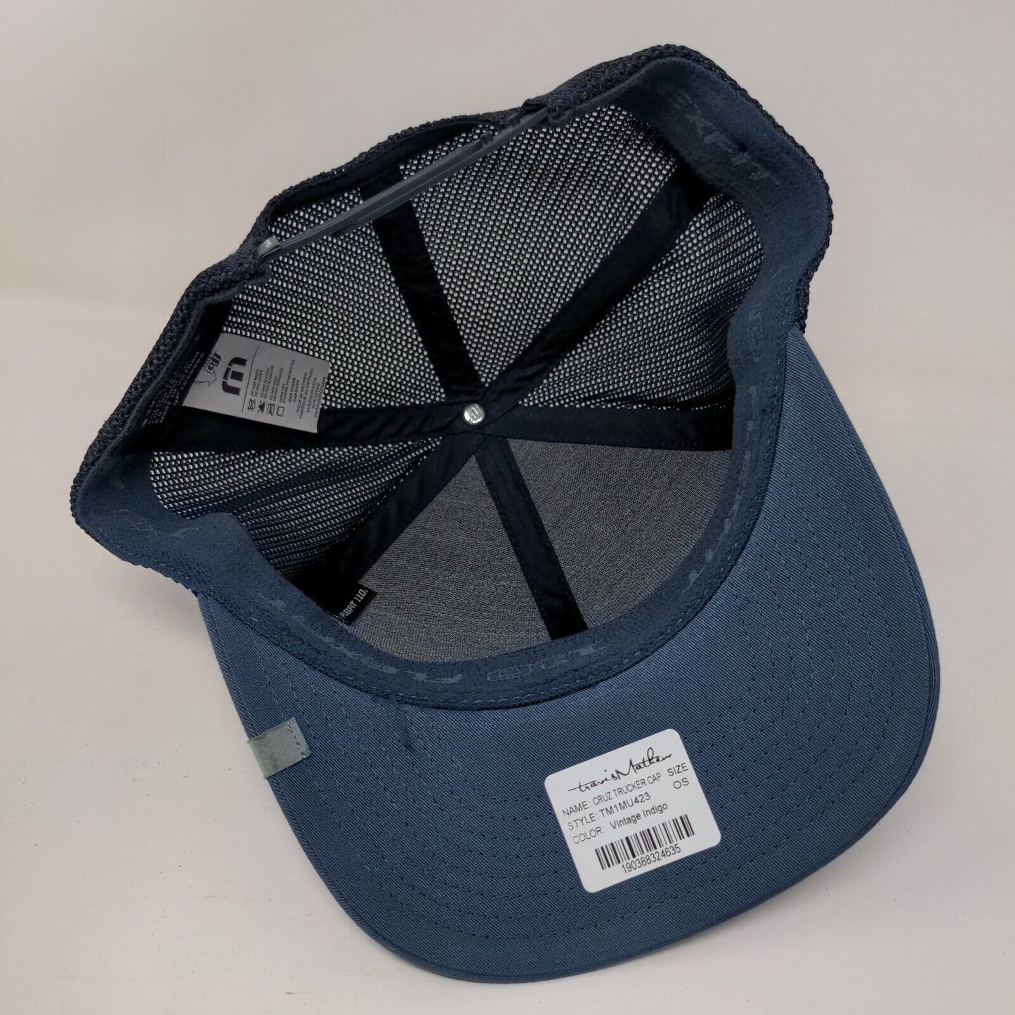 Reliaquest Snapback Cruz Trucker Cap Blue One Size Mesh Back Travis Matthew