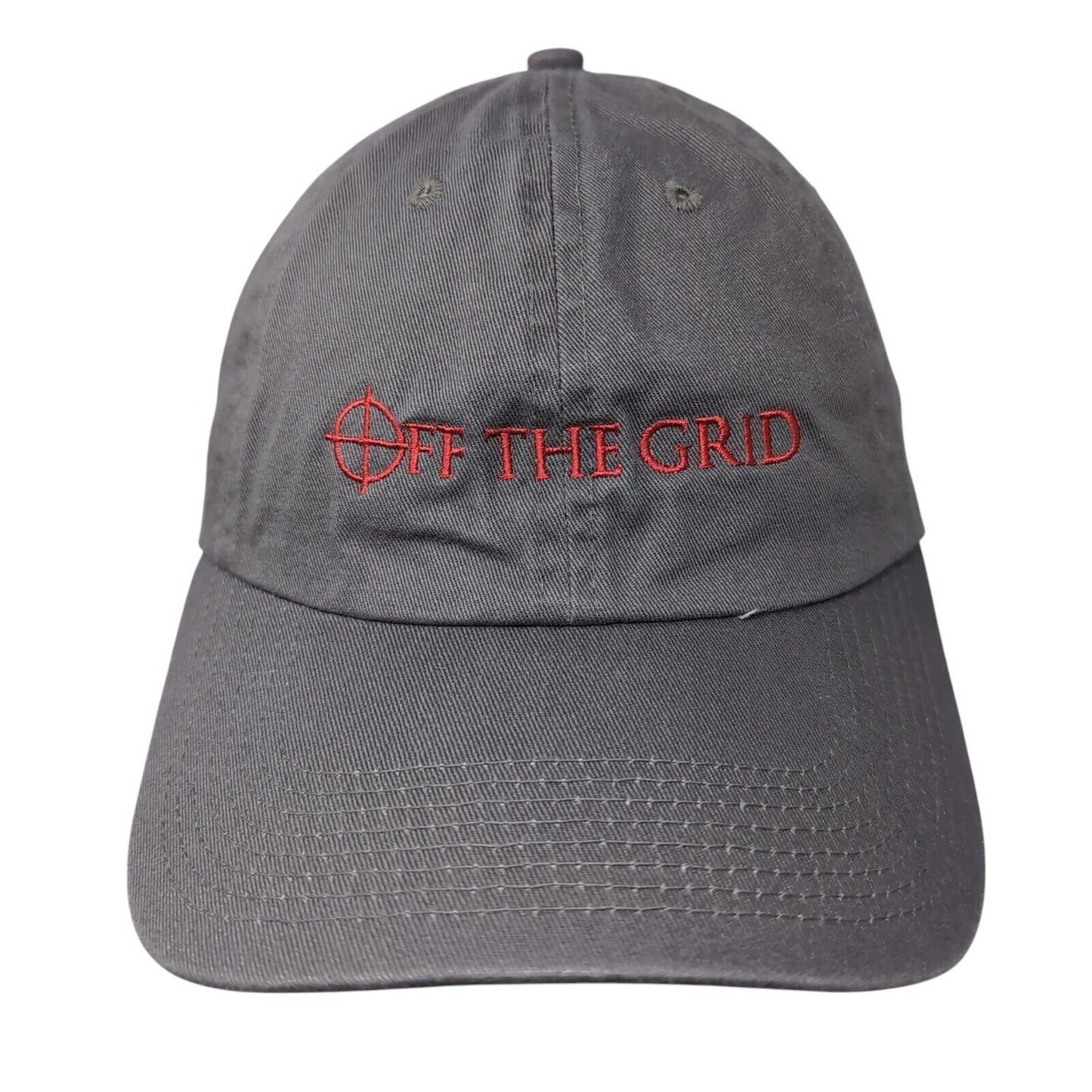 Off The Grid Slideback Hat Gray One Size Adjustable Embroidered Fahrenheit
