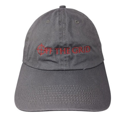 Off The Grid Slideback Hat Gray One Size Adjustable Embroidered Fahrenheit