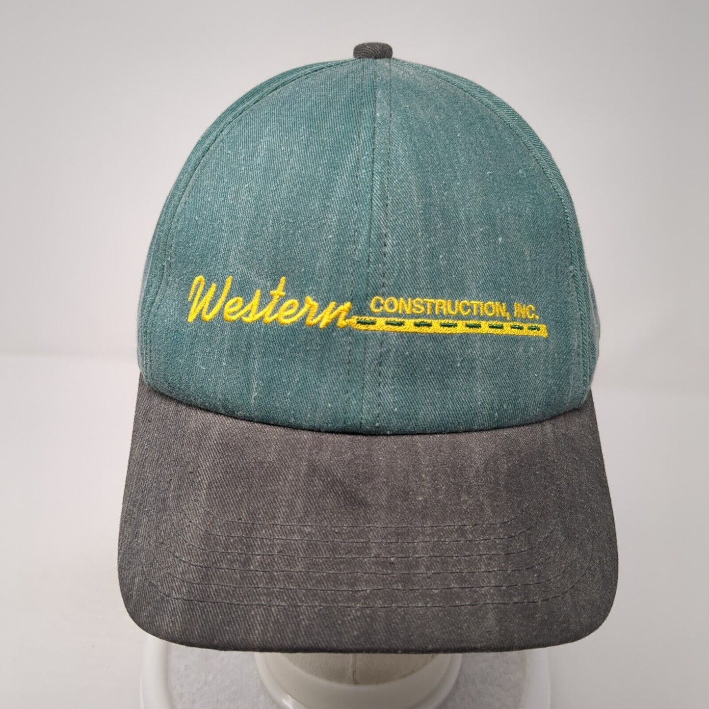 Western Construction Inc Snapback Hat Green One Size Adjustable Embroidered
