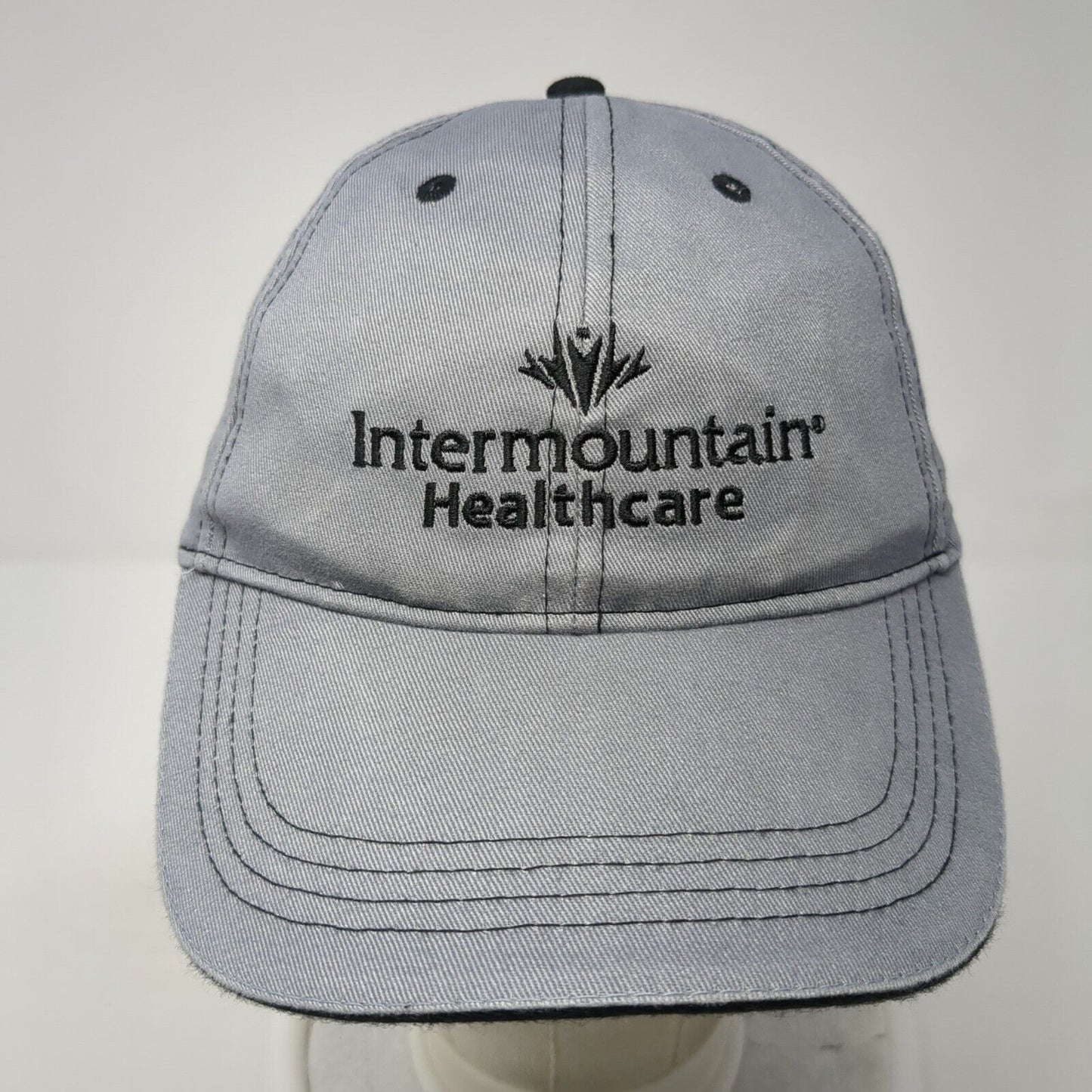 Intermountain Healthcare Strapback Hat Gray One Size Embroidered Solid