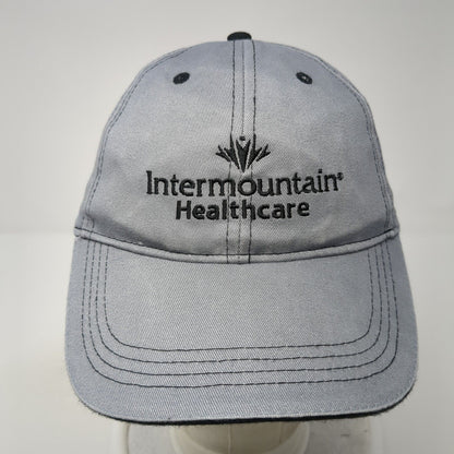 Intermountain Healthcare Strapback Hat Gray One Size Embroidered Solid