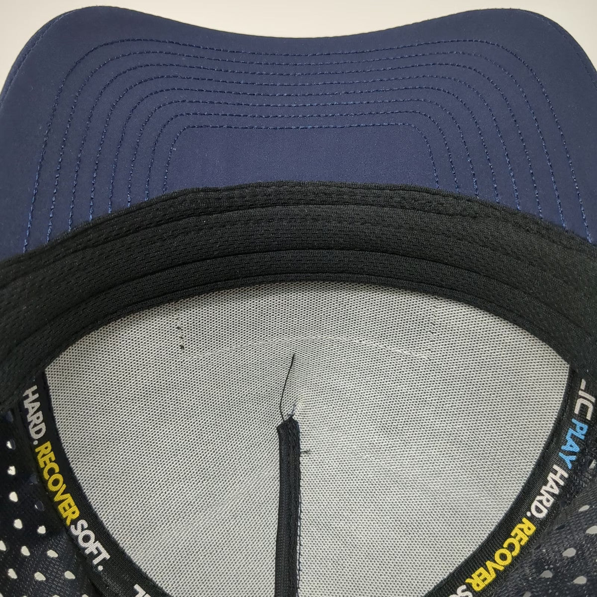Telic Trucker Hat Blue One Size Boise Footwear Perforated Rope Snapback Patch
