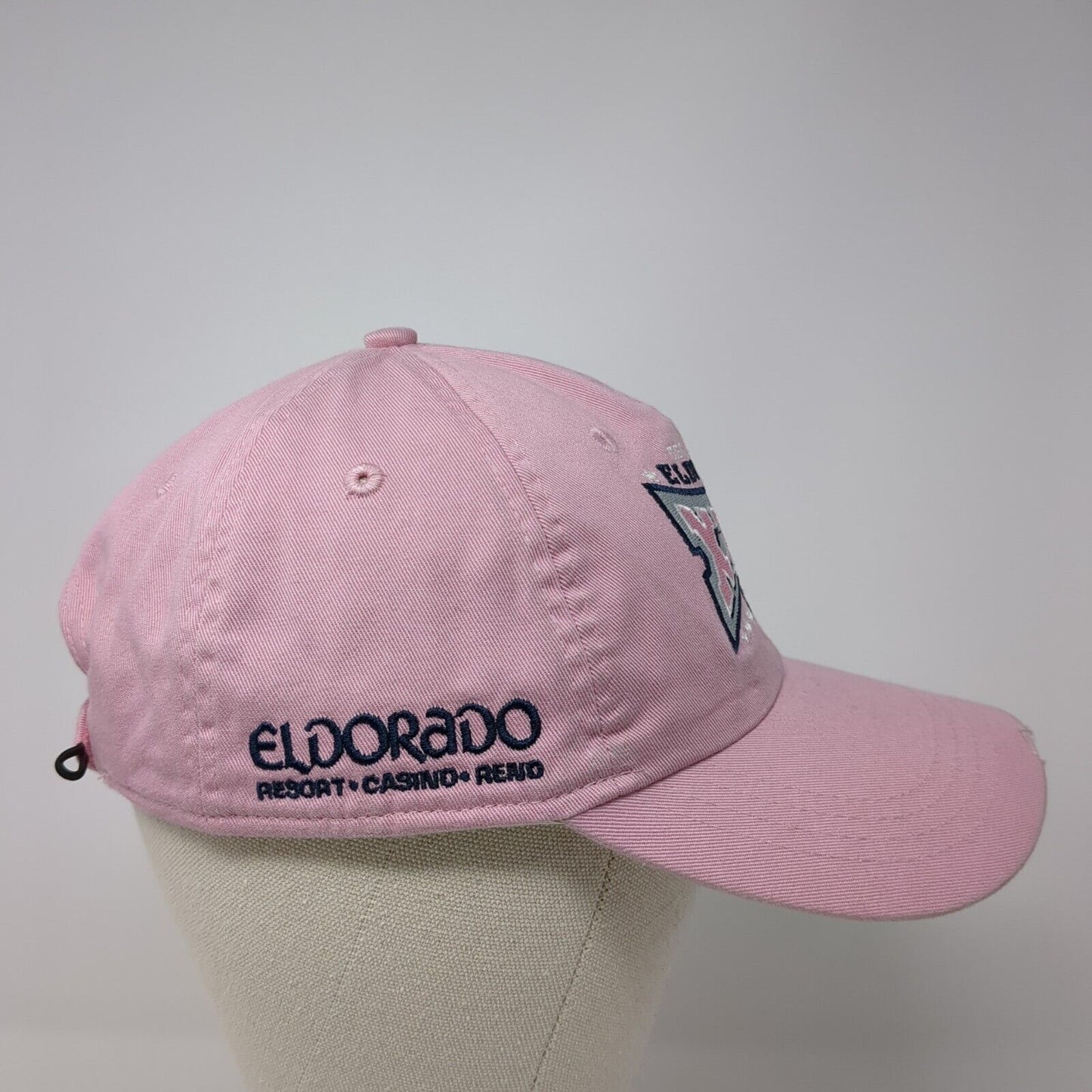 Feb. 1, 2015 Eldorado XLIX Strapback Hat Pink OS Extreme Fit Distressed Ahead