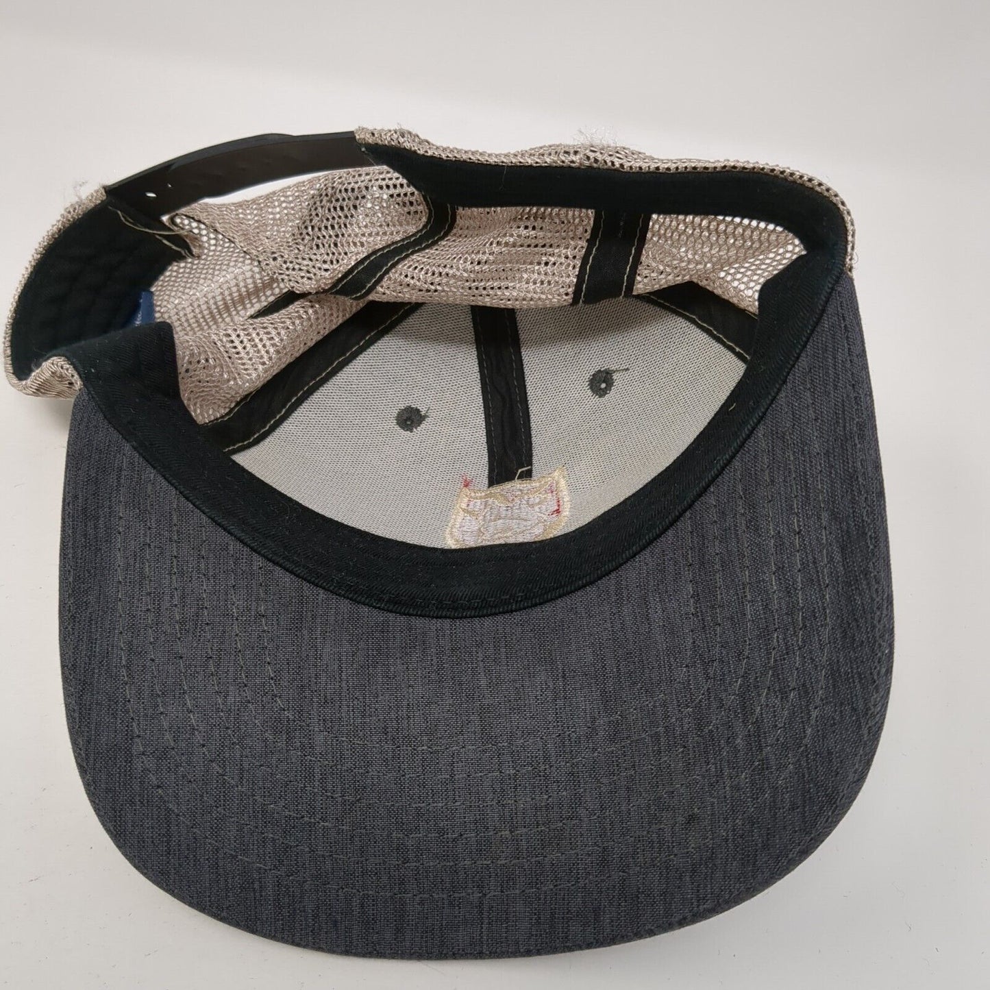 Ox Industries Snapback Trucker Hat Gray OS Adjustable Embroidered Mesh Back