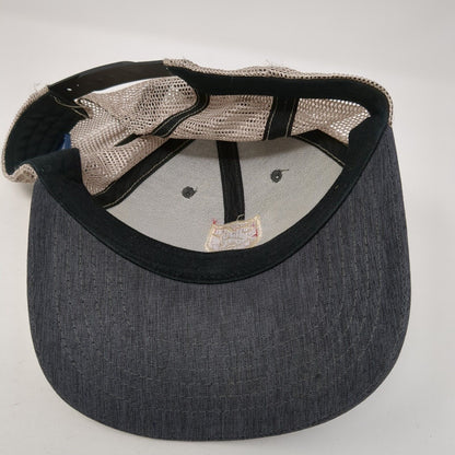 Ox Industries Snapback Trucker Hat Gray OS Adjustable Embroidered Mesh Back
