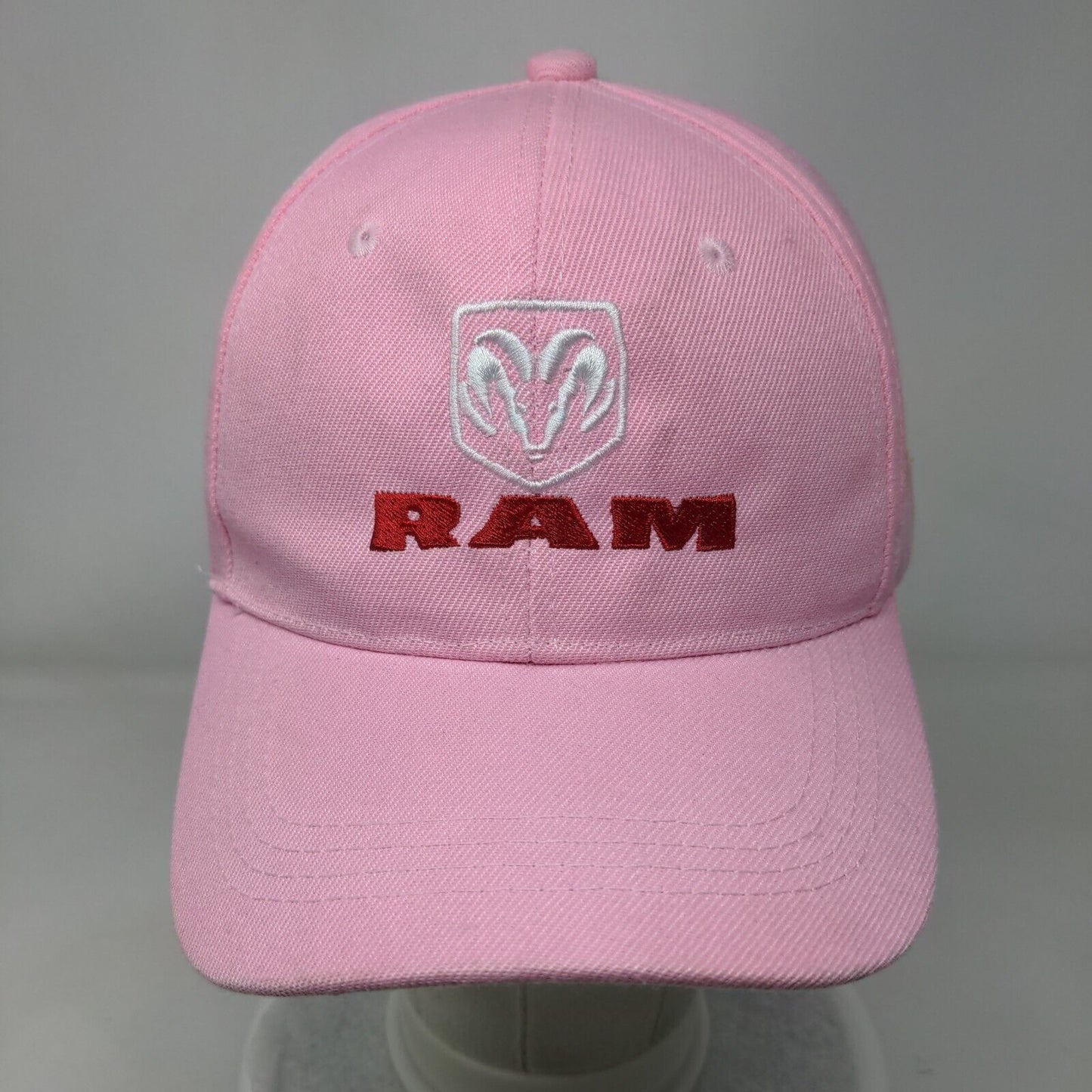 RAM Dennis Dillon Strapback Hat Pink One Size Adjustable Embroidered