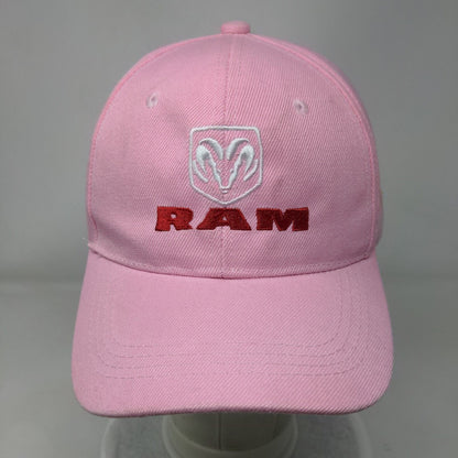 RAM Dennis Dillon Strapback Hat Pink One Size Adjustable Embroidered