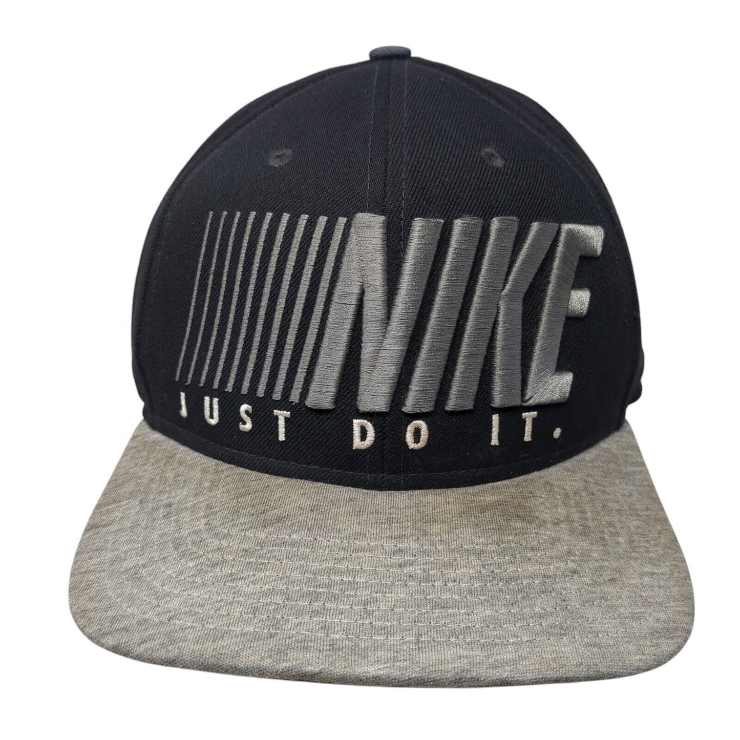 Nike Just Do It Snapback Hat Black One Size Adjustable Embroidered 6 Panel