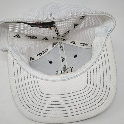 Letter N Fitted Mesh Back Trucker Hat Black 7 3/8 Stretch Colorblock