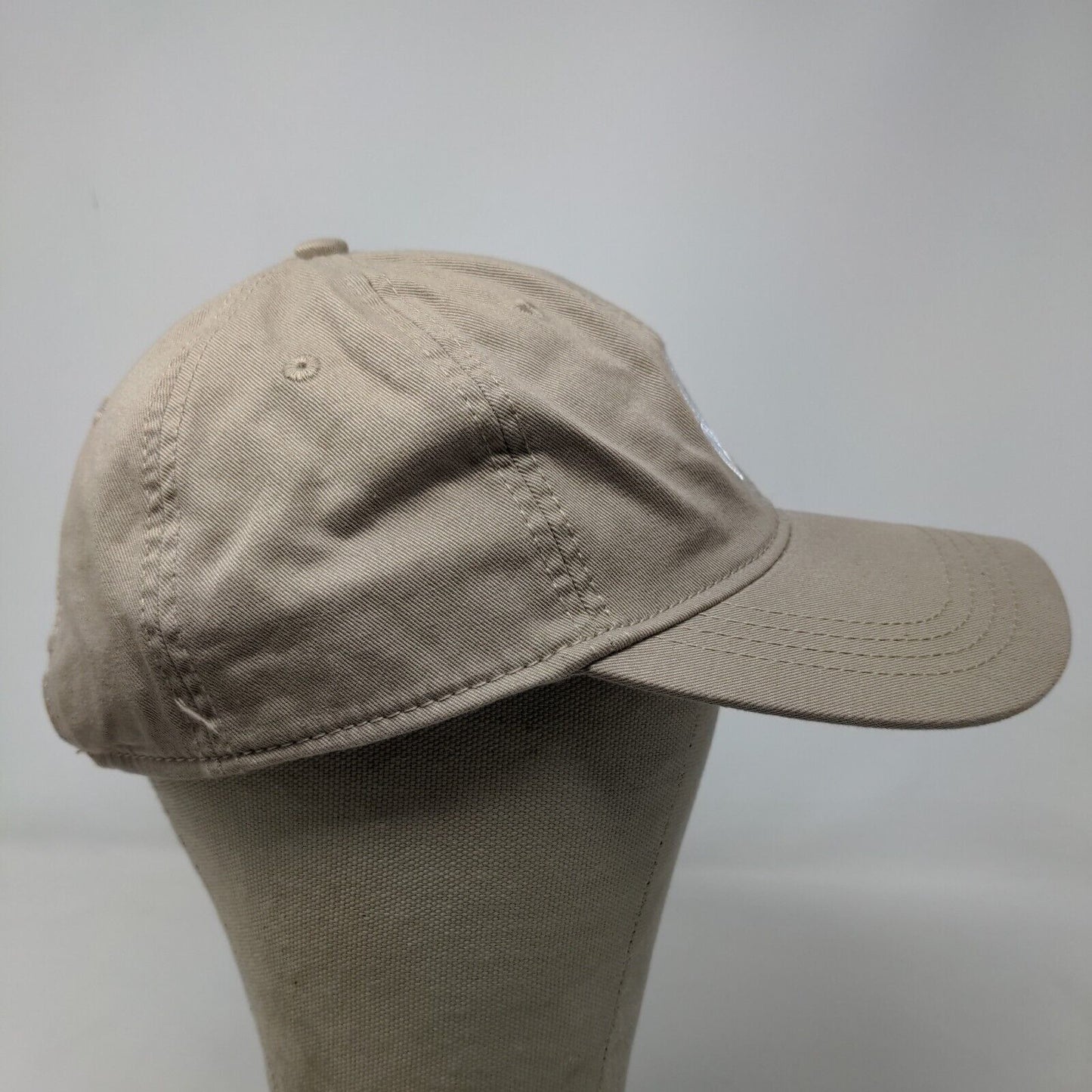 Cap America Men's Slideback Hat Tan Adjustable Embroidered Hand Logo