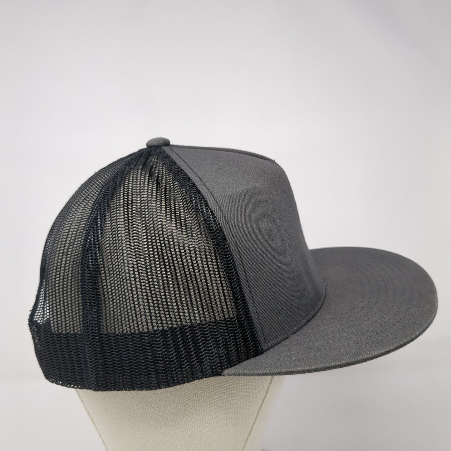 Spider Snapback Trucker Hat Gray One Size Adjustable Mesh Black Classics Yupoong