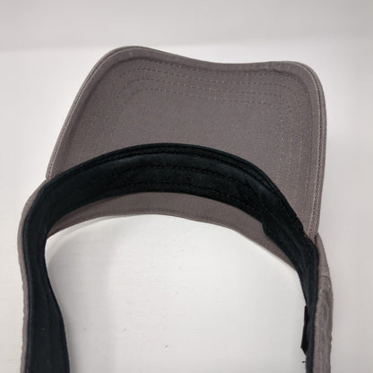 REC Strapback Sun Visor Hat Gray One Size Adjustable Embroidered Pukka